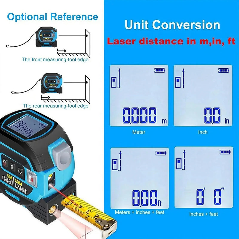 Fita Métrica a Laser 3 em 1 40/60M