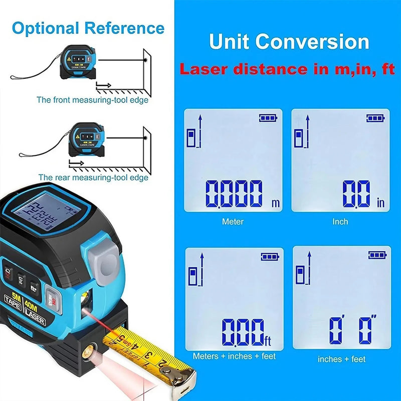 Fita Métrica a Laser 3 em 1 40/60M