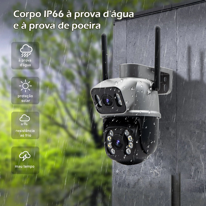 Câmera de Segurança 4K Ultra HD com Wi-Fi e Monitoramento em Tempo Real